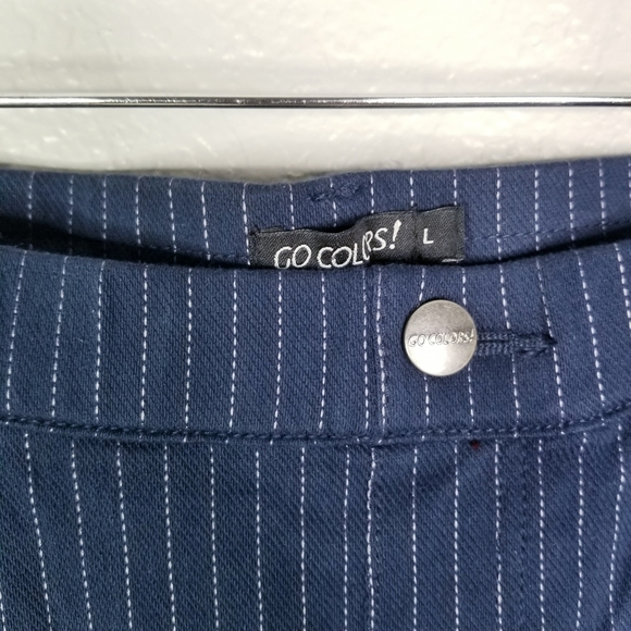Go colors striped pull on pants size large - Picture 4 of 5